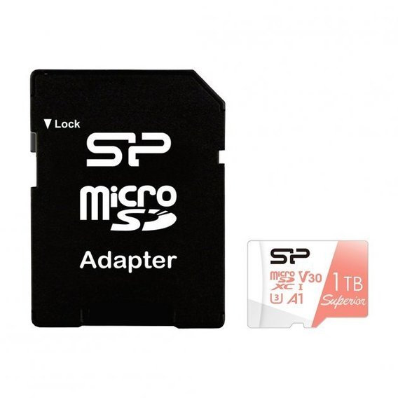 Карта памяти Silicon Power 1TB microSDXC U3 A1 V30 Superior + адаптер (SP001TBSTXDV3V20SP)