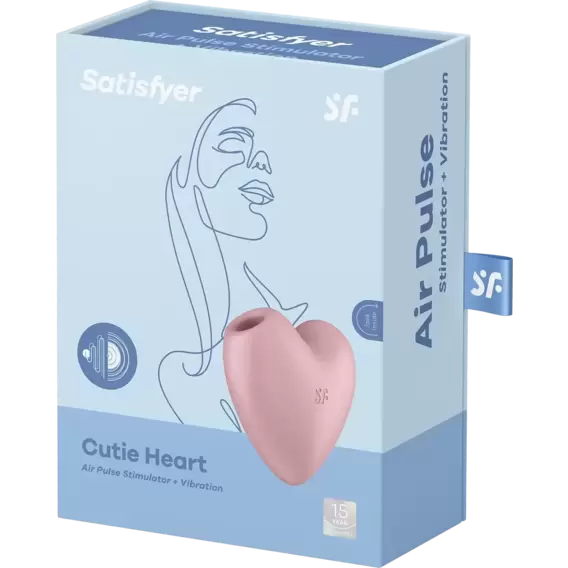 Кліторальний стимулятор Satisfyer Cutie Heart із вібрацією pink