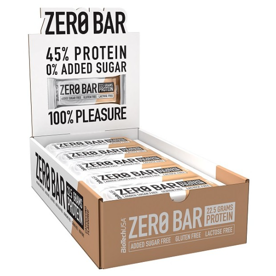 Протеиновые батончики ZERO Bar BioTechUSA 20х50 g / Chocolate chip cookie