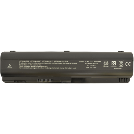 Батарея для ноутбука HP Compaq HSTNN-IB79 Pavilion DV6 10.8V Black 5200mAh OEM (909159)