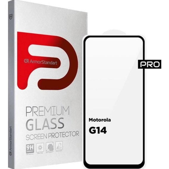 Аксессуар для смартфона ArmorStandart Tempered Glass Pro Black for Motorola G14 (ARM70465)