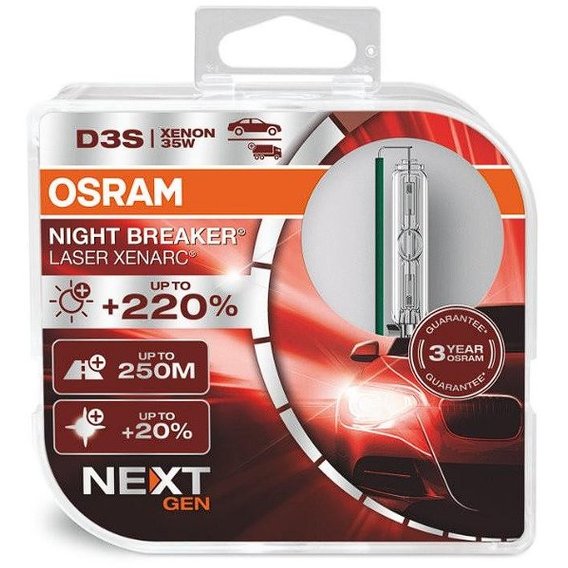 Ксеноновая лампа Osram D3S Night Breaker Laser +220% (66340XNN-HCB)