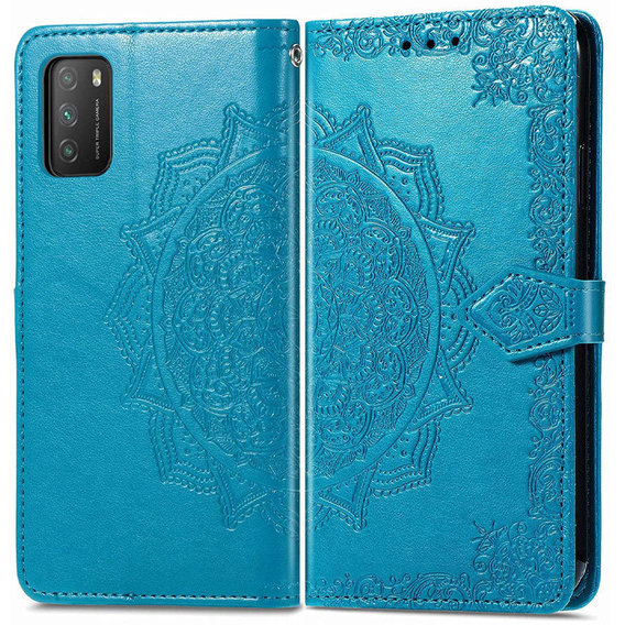 Аксессуар для смартфона Mobile Case Book Cover Art Leather Blue for Xiaomi Poco M3