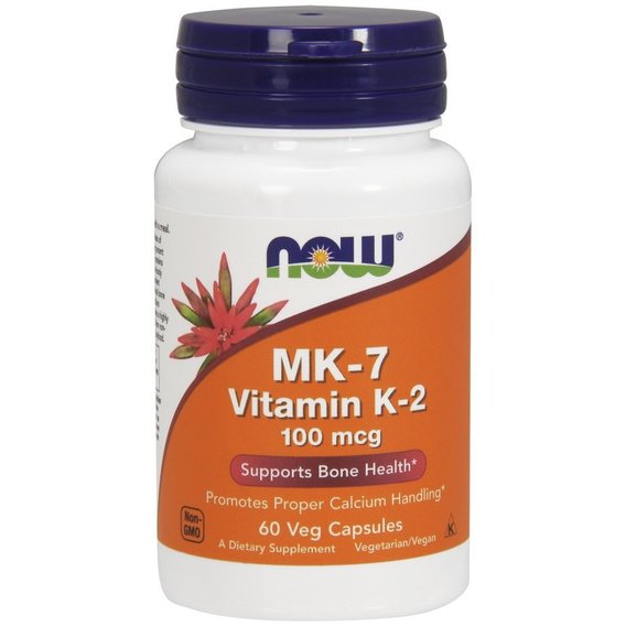 NOW Foods VITAMIN K2 (MK7) 100 mcg 60 VCAPS Вітамін K2