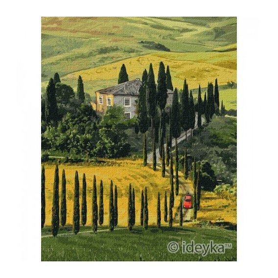 Картина по номерам Идейка Путешествие в Тоскану 40х50 см (KHO2297)