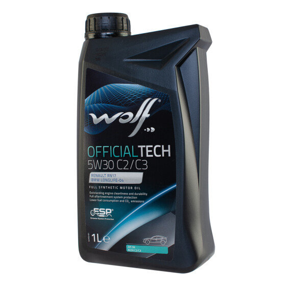 Моторное масло WOLF OFFICIALTECH 5W30 C2/C3 1Lx12