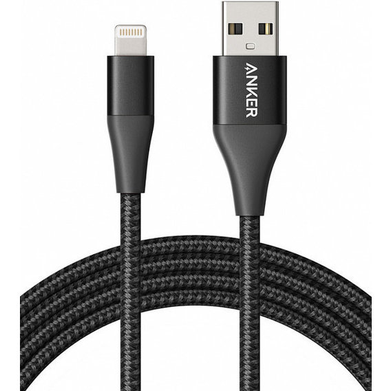 Кабель ANKER USB Cable to Lightning Powerline+ II 1.8m Black (A8453H11)