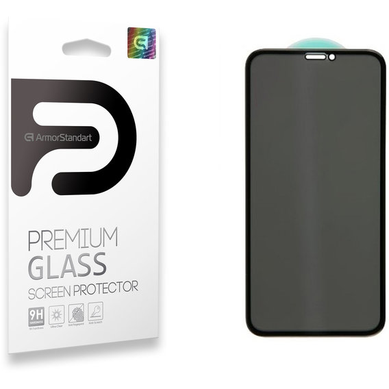 Аксессуар для iPhone Armorstandart Tempered Glass Anti-spy Black for iPhone 11 Pro/iPhone X/iPhone Xs (ARM56126-GCLS)