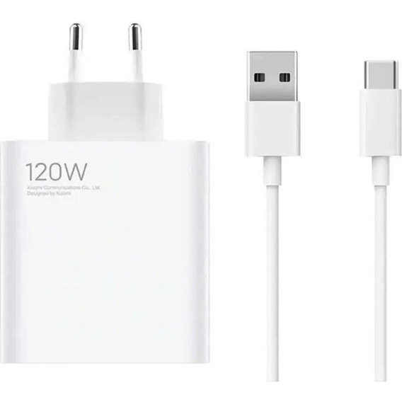 Зарядное устройство Xiaomi USB Wall Charger 120W White with USB-C Cable (BHR6034EU)