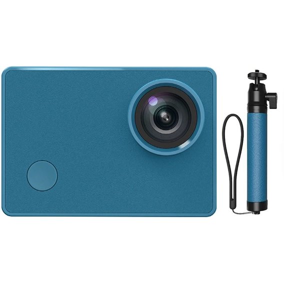 Экшн камера Xiaomi Seabird 4K Action Camera 3.0 (Blue) + Selfie Stick (Blue)