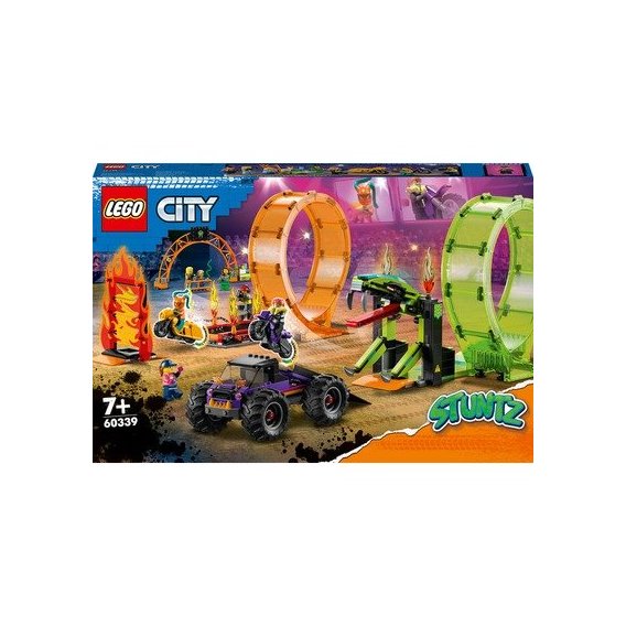 Конструктор LEGO City Stuntz Двойная петля каскадерской арены (60339)