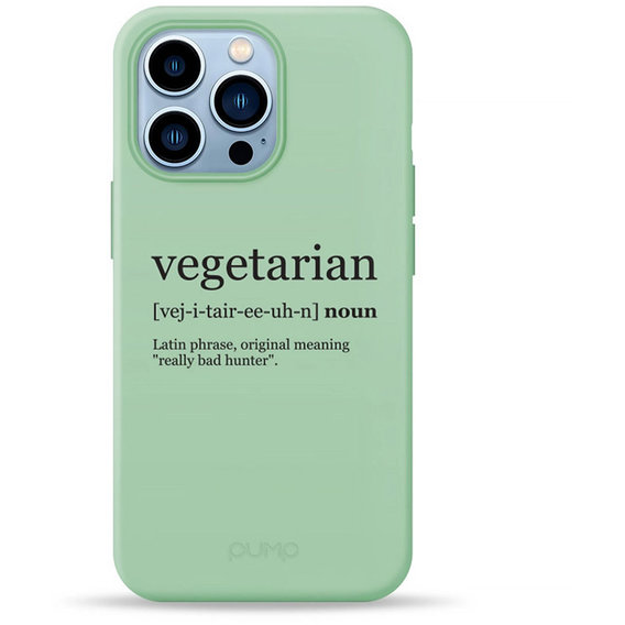 Аксессуар для iPhone Pump Silicone Minimalistic Case Vegetarian Wiki (PMSLMN13PRO-4/253) for iPhone 13 Pro