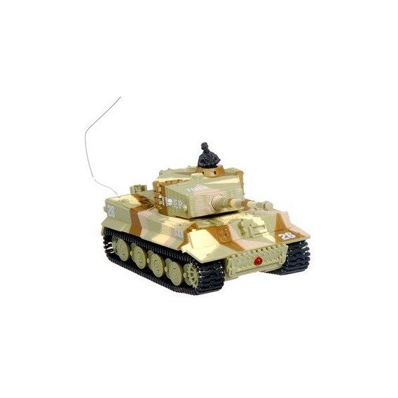 Танк микро р/у (1:72) Great Wall Toys Tiger со звуком (хаки коричневый) (GWT2117-2)