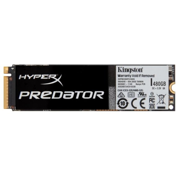 Kingston SSD PCI-Express 2.0 (x4) 480GB HyperX Predator (SHPM2280P2/480G)