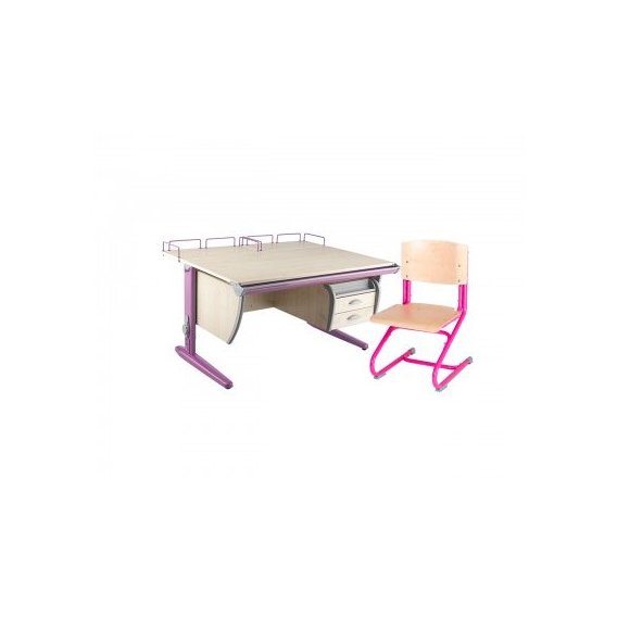 Набор мебели Дэми (фанера) клен/розовый (Д-20031359)