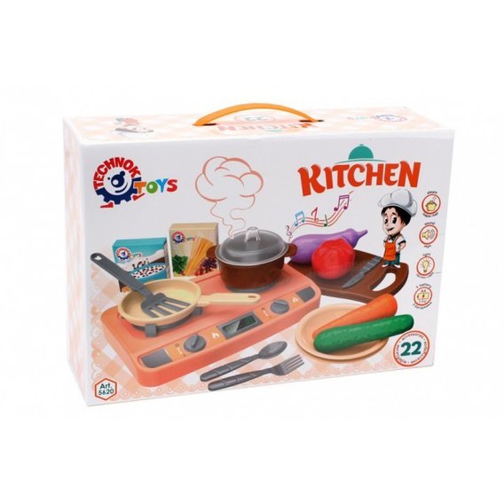 Игровой набор ТехноК Кухня 5620TXK, 22 предмета в наборе