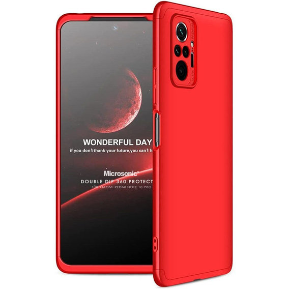 Аксессуар для смартфона LikGus Case 360° Red for Xiaomi Redmi Note 10 Pro / Note 10 Pro Max