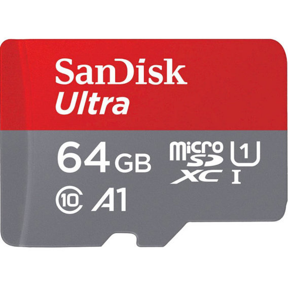 Карта памяти SanDisk 64GB microSDXC class 10 UHS-I A1 Ultra (SDSQUA4-064G-GN6MN)