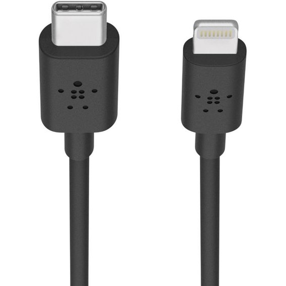 Кабель Belkin Cable USB-C to Lightning PD 1.2m Black (F8J239BT04-BLK)