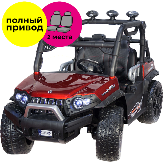 Электромобиль Kidsauto Двухместный багги Stels Guepard 4x4 красный лак (DLS-02Ared )