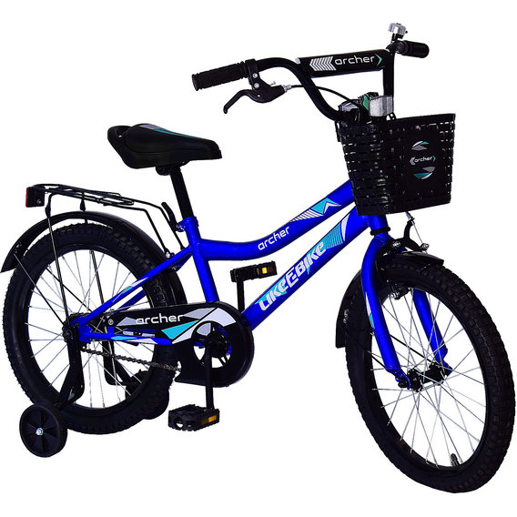 Велосипед детский 2-х колесный 14" 211411 Like2bike Archer, синий, рама сталь, со звонком