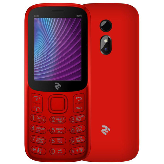 Мобильный телефон 2E E240 2019 DualSim Red (UA UCRF)