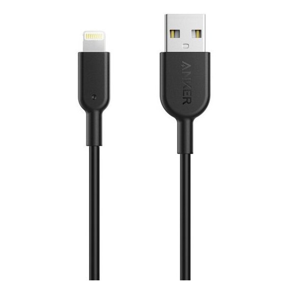 Кабель ANKER USB Cable to Lightning Powerline II V2 90cm Black (A8432H11)