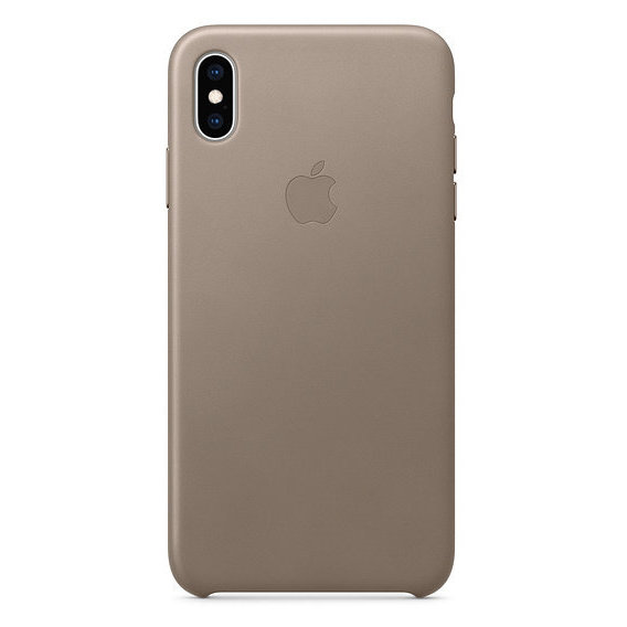 Аксессуар для iPhone Apple Leather Case Taupe (MRWR2) for iPhone Xs Max