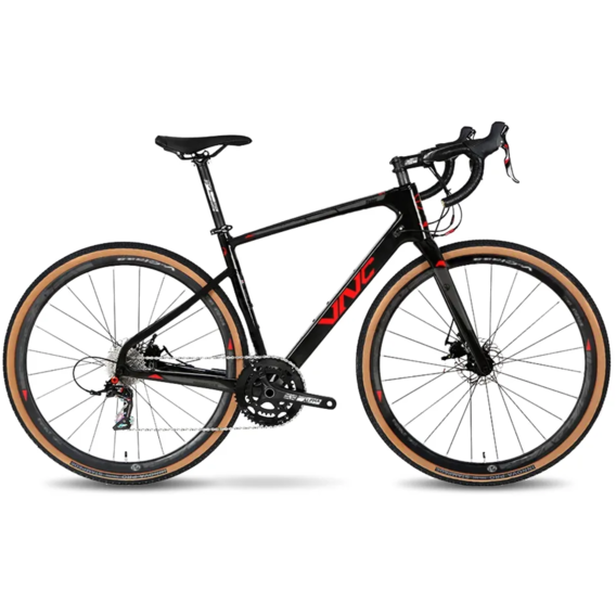 Велосипед Велосипед VNC 2023' 28" PrimeRacer Team V51C12SH105-2851-BR 20"/51см (2022) black (shiny)/red (shiny)