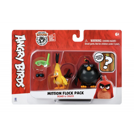 Набор Jazwares Angry Birds ANB Mission Flock Бомб та Чак (ANB0008)
