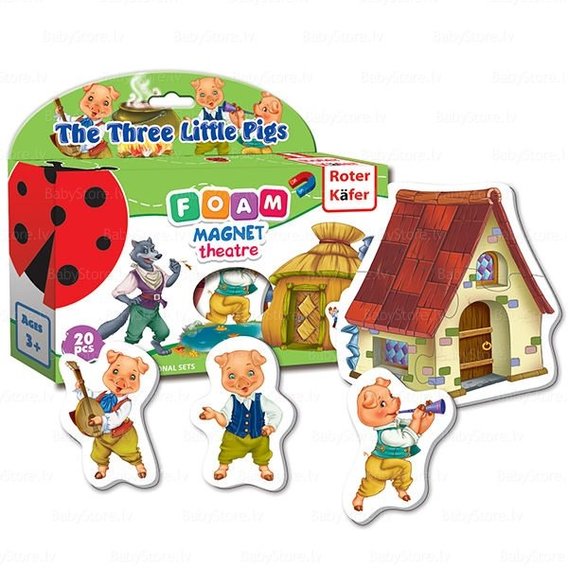 Настольная игра Vladi Toys Magnetic theater "The Three Little Pigs" (RK2102-02)
