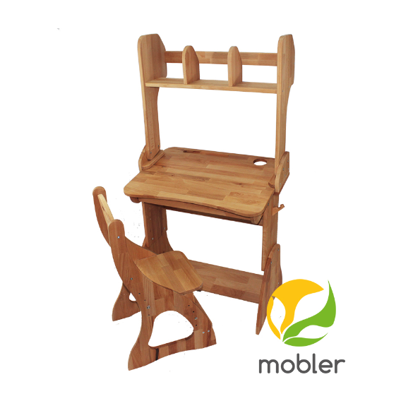 Комплект Mobler: парта, стул, надстройка (р170-1+c300+h170)