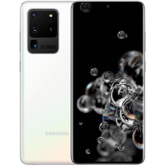 Смартфон Samsung Galaxy S20 Ultra 12/256Gb Dual White G9880 (Snapdragon)