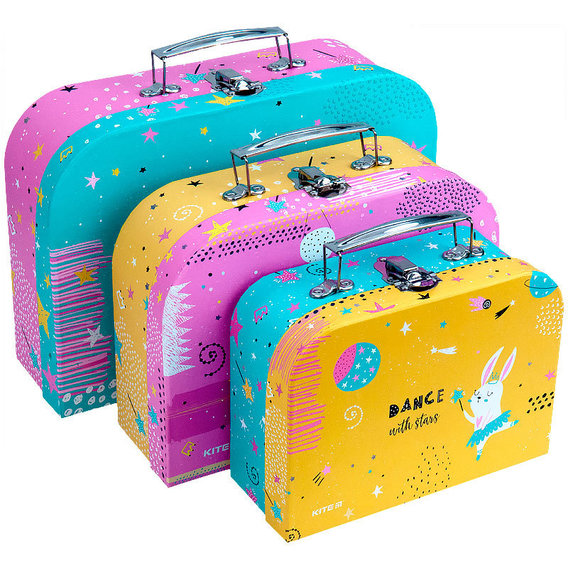 Набор чемоданов Kite Magic Bunny 3 шт (k21-189)