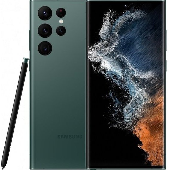 Смартфон Samsung Galaxy S22 Ultra 12/256GB Single Green S908N (Snapdragon)
