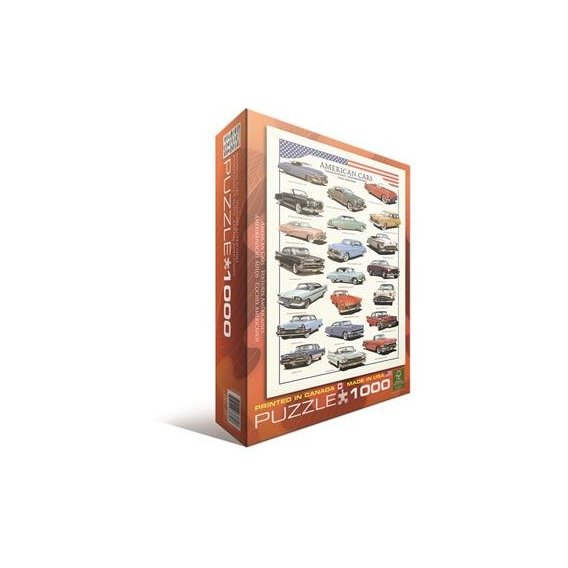 Пазл EuroGraphics "Американские автомобили 1950х", 1000 элементов (6000-3870)