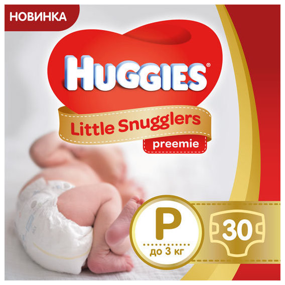 Подгузники Huggies Little Snugglers Preemie 30 SA
