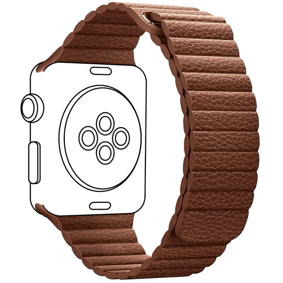 Аксессуар для Watch ArmorStandart Leather Loop Brown (ARM57844) for Apple Watch 42/44/45/49mm