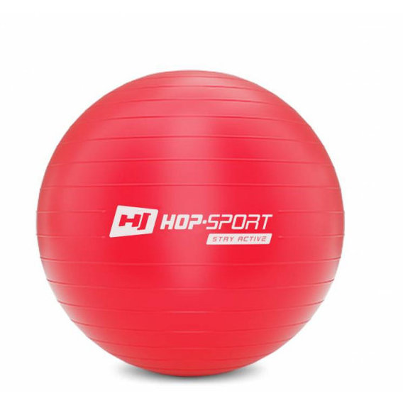 Мяч для фитнеса Hop-Sport HS-R055YB red 55 см