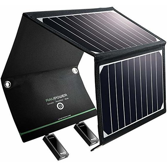 Зарядное устройство RavPower Solar Charger 16W 2USB (RP-PC008)