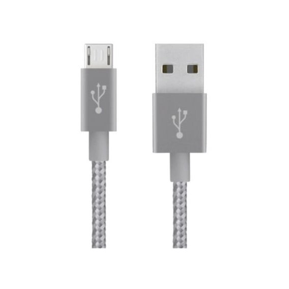 Кабель Belkin USB Cable to MicroUSB Mixit Metallic 3m Grey (F2CU021bt10-GRY)
