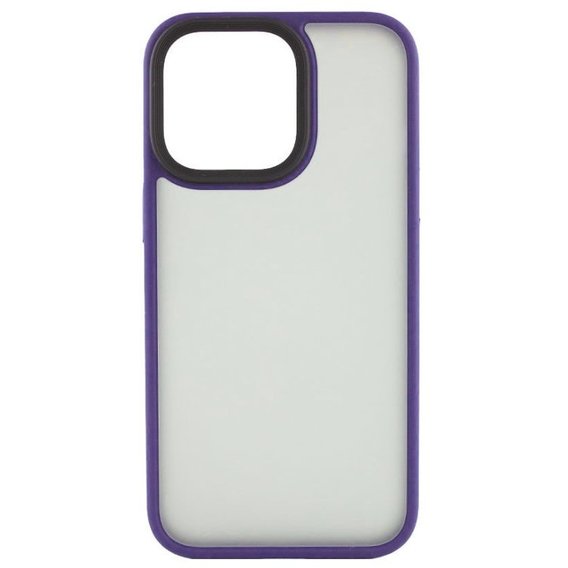 Аксессуар для iPhone Mobile Case TPU+PC Metal Buttons Dark Purple for iPhone 15 Pro Max