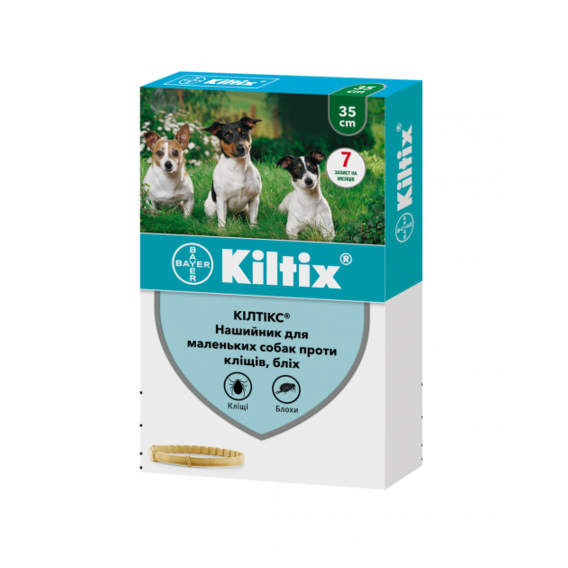 Нашийник від бліх та кліщів Bayer/Elanco Kiltix для маленьких собак 35 см (114)