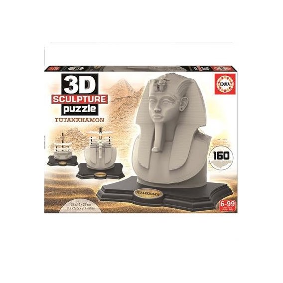 Пазл 3D EDUCA Скульптура, "Тутанхамон", 160 элементов (EDU-16503)