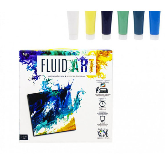 Набір творчої творчості Danko Toys "Fluid ART" FA-01-01-2-3-4-5 (FA-01-02)