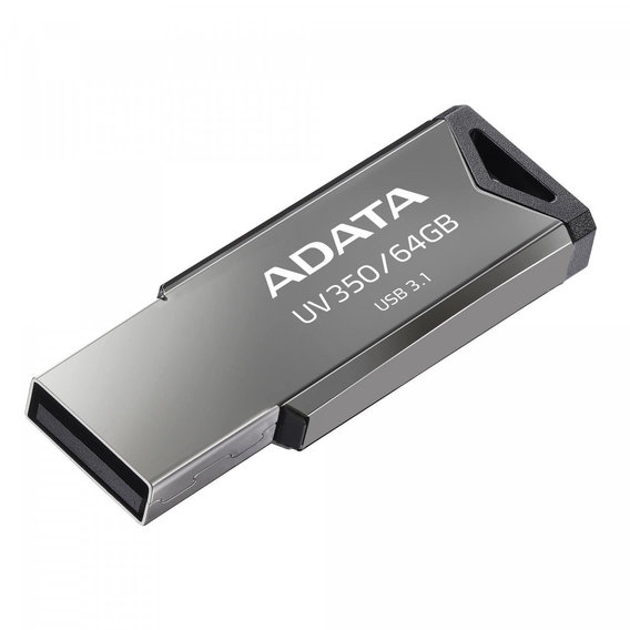 USB-флешка ADATA 64GB UV350 USB 3.1 Metal Black (AUV350-64G-RBK)