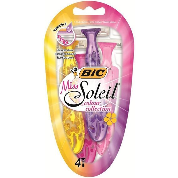 

Bic Miss Soleil colour collection Станки для бритья без сменных катриджей 4 шт.