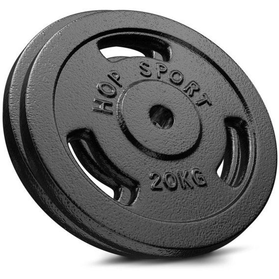 Блин для штанги и гантели Hop-Sport ELITUM сет из металлических дисков 2 х 20 кг