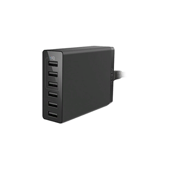 Зарядное устройство ANKER USB Wall Charger PowerPort 6 30W Lite 6xUSB Power IQ Black (A2061G11)