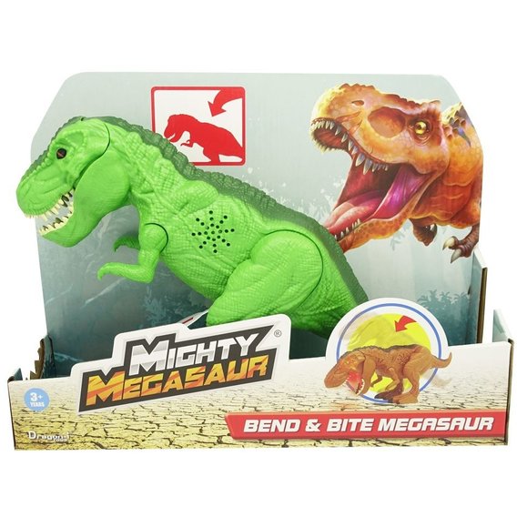 Игрушка Могучий Мегазавр T-Rex рычащий и кусающий 30 см (80086-1)